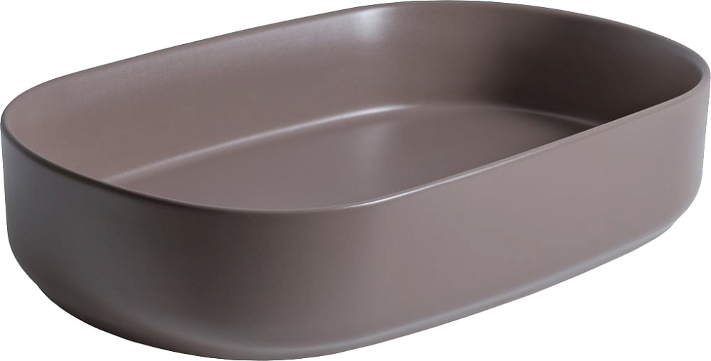 Накладная раковина Allen Brau Fantasy Oval 55x36, коричневая