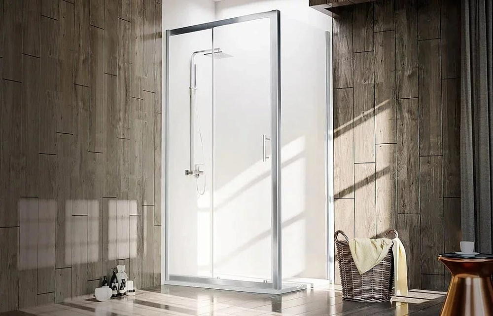 Душевой уголок Veconi Rovigo RV-072 100x100, профиль хром