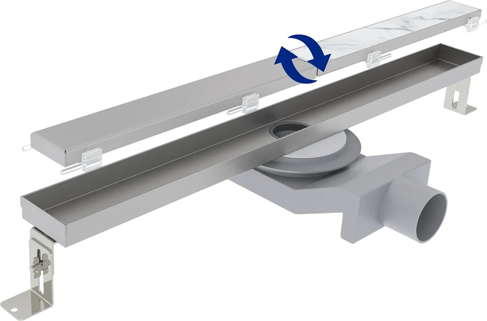 Душевой трап (лоток) Plumberia Selection PSL Linear 50 см, нержавеющая сталь матовая