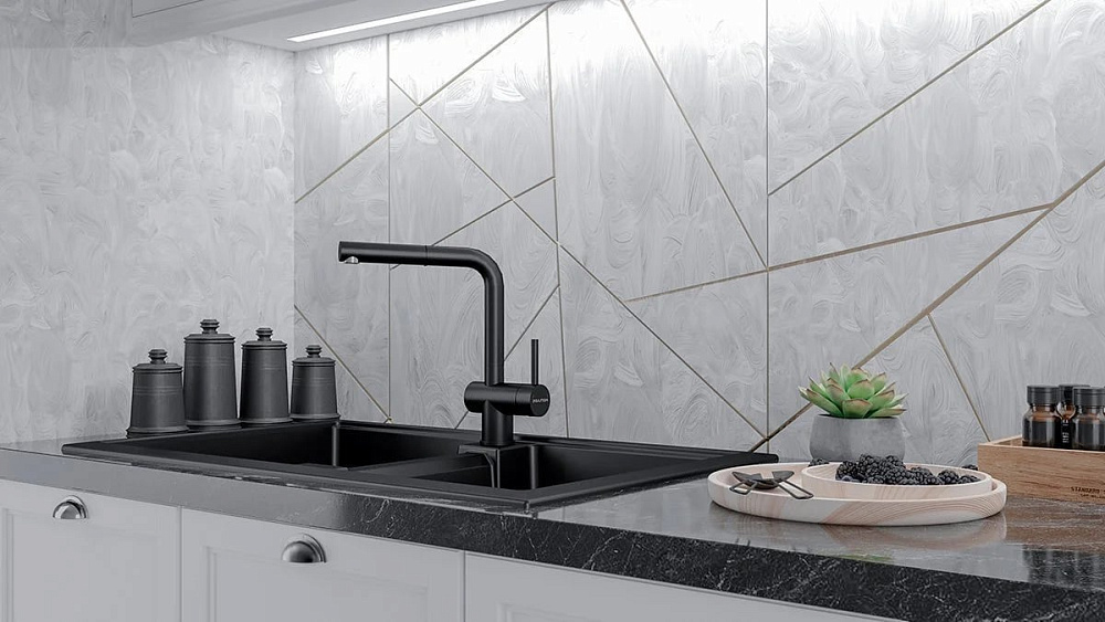 Смеситель для кухни Paulmark Dosse Do214418-AN антрацит