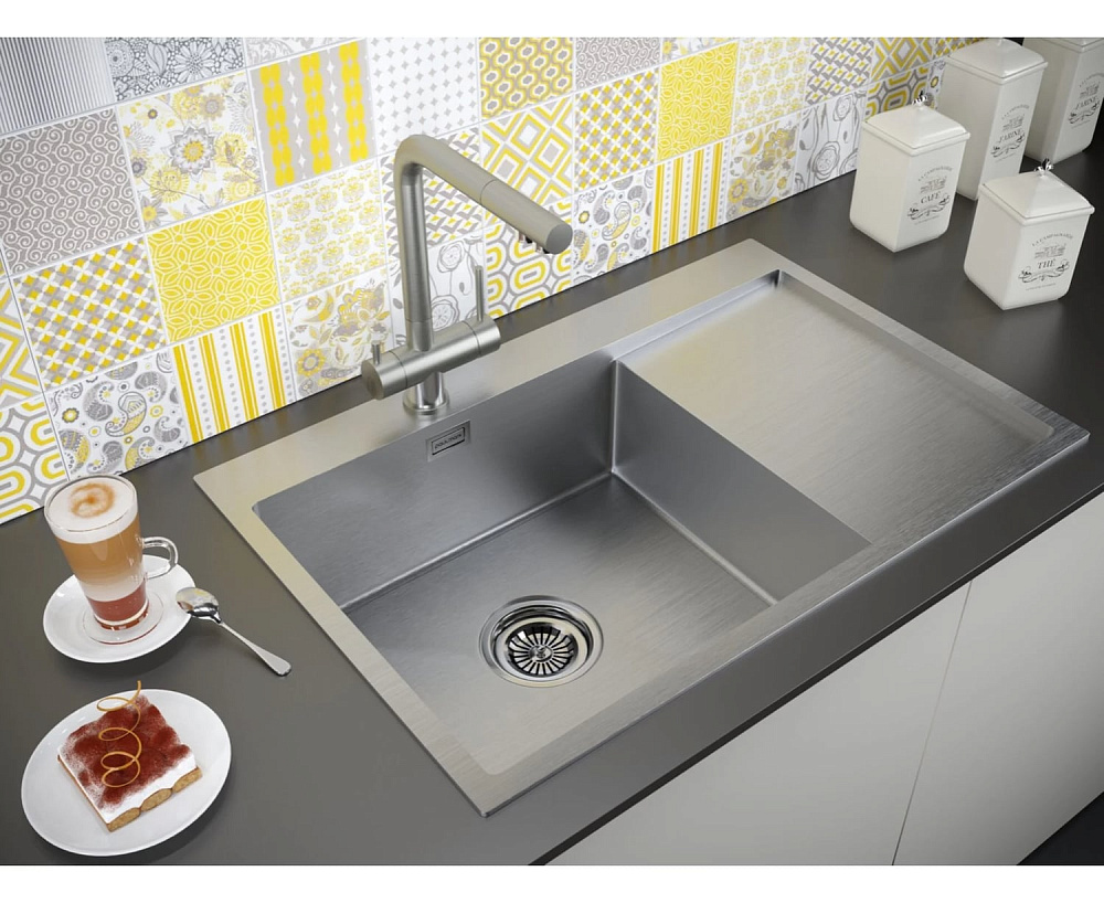 Смеситель для кухни Paulmark Skalen Sk213020-BS, брашированная сталь