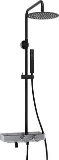 Душевая стойка Wasserkraft Abens 2000 A114.258.218.CB Thermo, с термостатом, черная