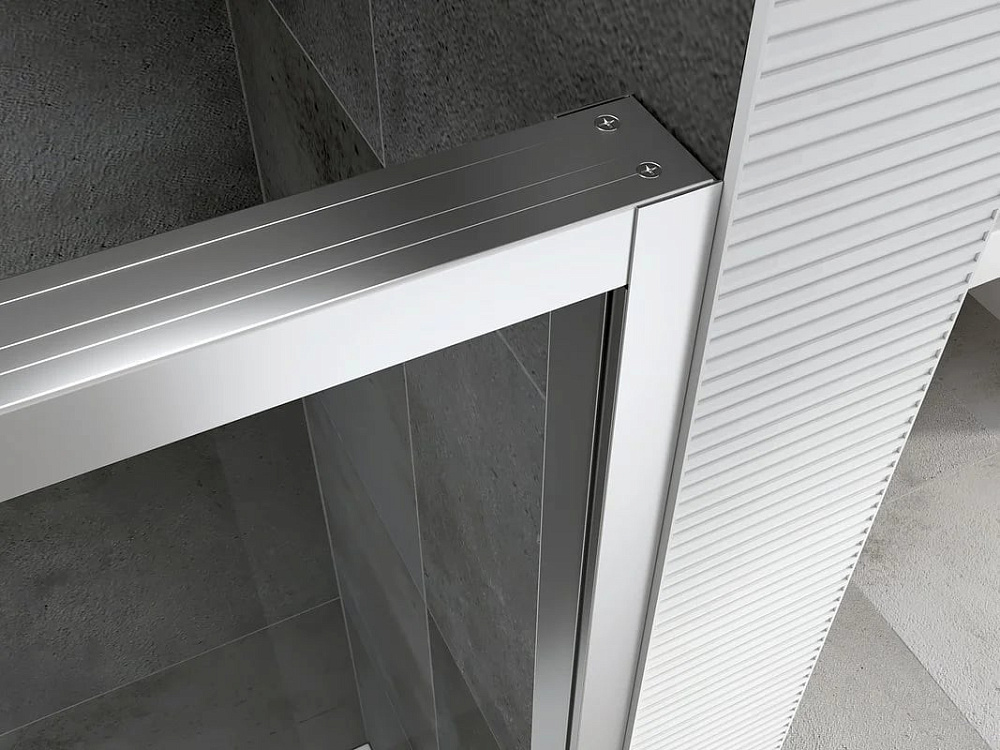 Душевой уголок Abber Komfort AG93120-S102 120х100 см, профиль матовый хром, стекло прозрачное