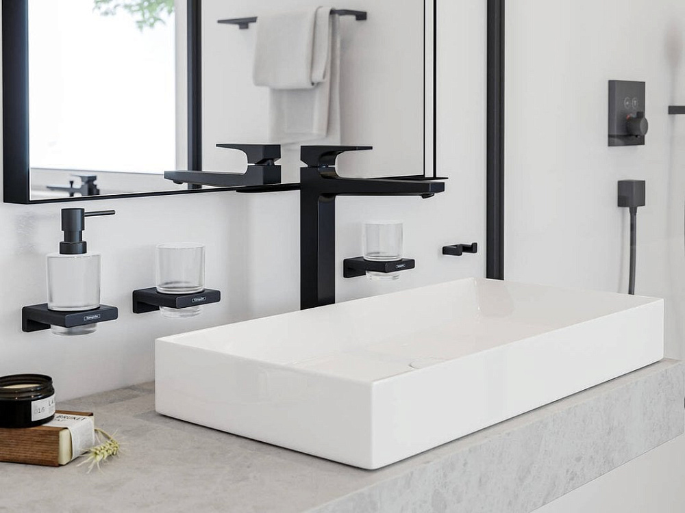 Стакан Hansgrohe AddStoris 41749670 матовый черный