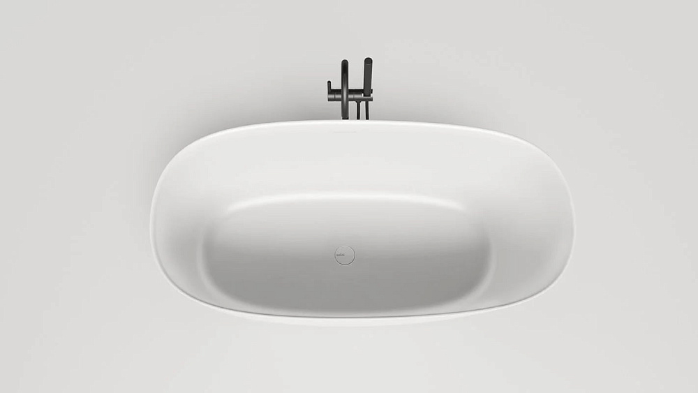 Ванна из искусственного камня Salini Sofia S-Stone 150x75 см, отдельностоящая, матовая белая, овальн