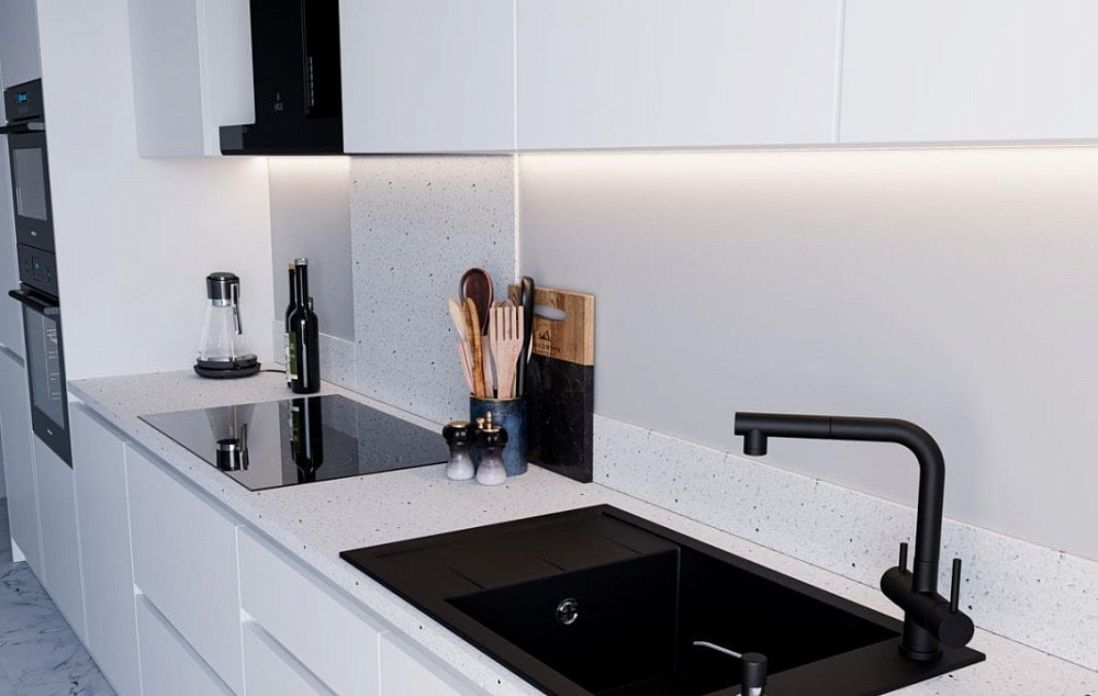 Мойка кухонная Emar Quartz EMQ-1780.Q, морион