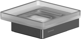 Мыльница WHITECROSS Cubo CU2420GM оружейная сталь