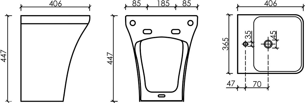 Раковина Ceramicanova Dion CN6067MB черная матовая