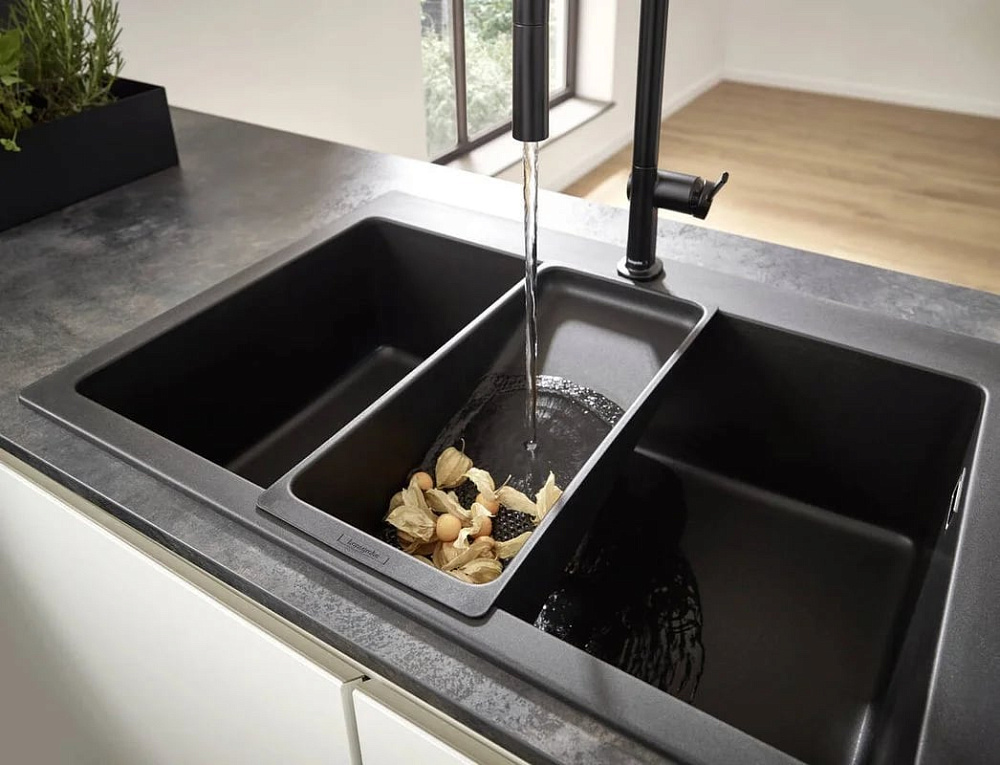 Смеситель для кухни Hansgrohe Talis M54 72802670 матовый черный