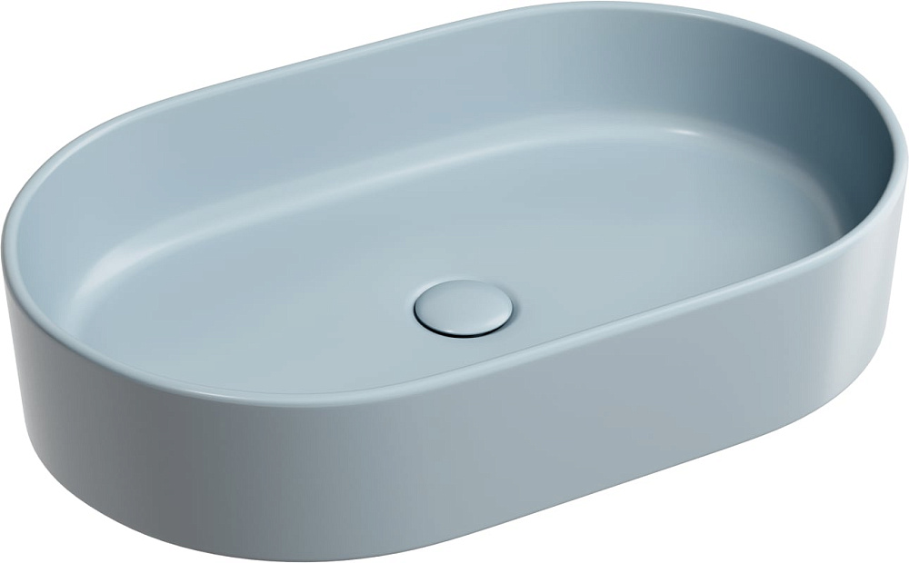 Накладная раковина Ceramicanova Element CN6048MHL серо-голубая матовая