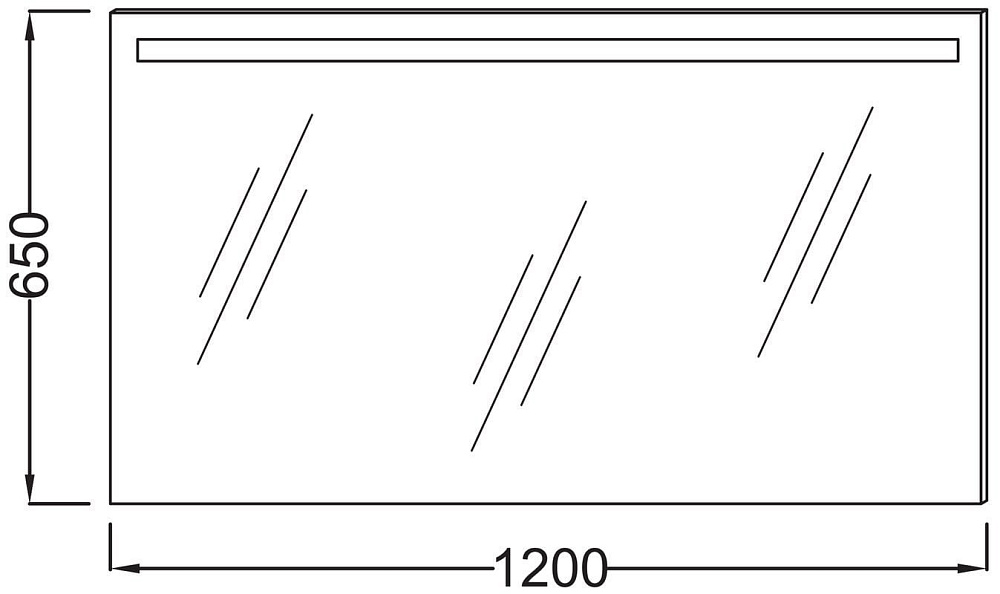 Зеркало Jacob Delafon Parallel 120 с подсветкой
