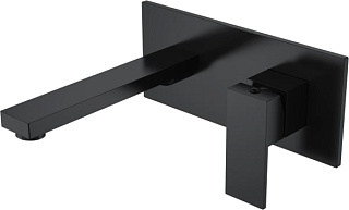 Смеситель для раковины Boheme Qubic 475-B С ВНУТРЕННЕЙ ЧАСТЬЮ, matt black