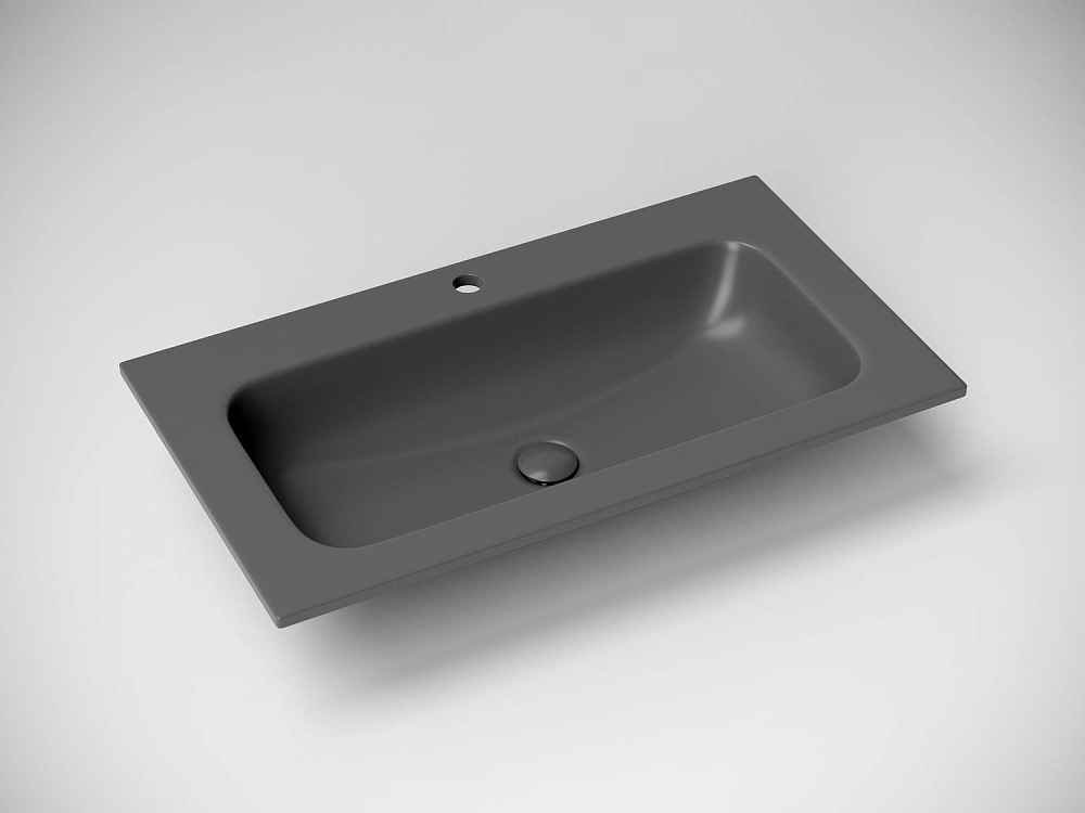 Мебельная раковина Ceramicanova Grace CN7012MDH, темный антрацит матовый