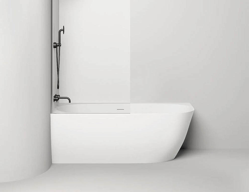 Ванна из искусственного камня Salini Sofia Corner L 170x85 см, угловая, левая, пристенная, матовая б