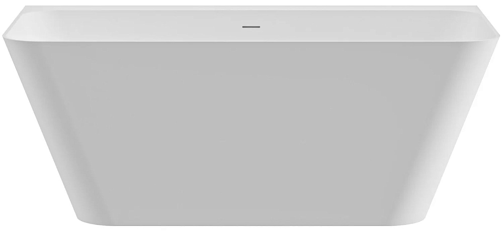 Ванна из искусственного камня Cezares Liner Solid Surface 170x80 см, пристенная, матовая белая, с до