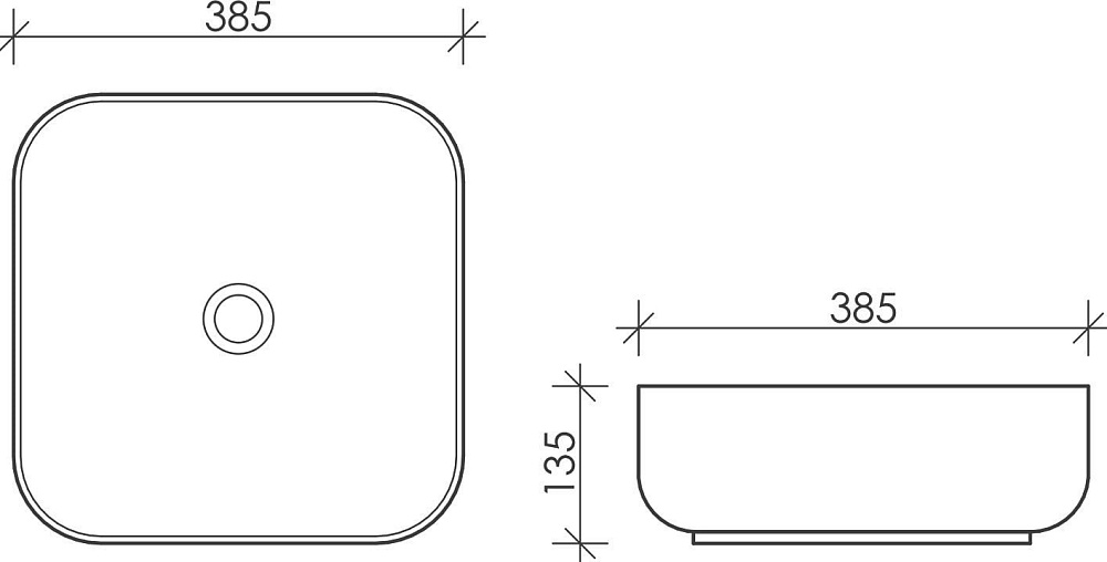 Накладная раковина Ceramicanova Element CN6012