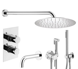 Комплект для ванной Plumberia Selection Ixo KITZXOT19QCR60 С ВНУТРЕННЕЙ ЧАСТЬЮ, хром