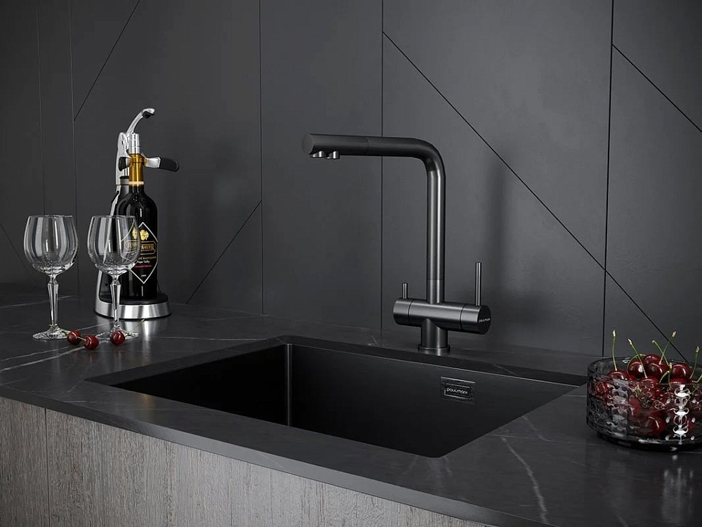 Смеситель для кухни Paulmark Skalen Sk213020-GM