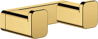 Крючок Hansgrohe AddStoris 41755990 двойной, полированное золото