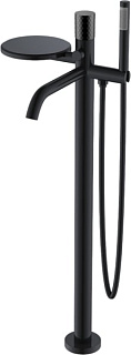 Напольный смеситель для ванны с душем Boheme Stick 129-BB, black diamond black