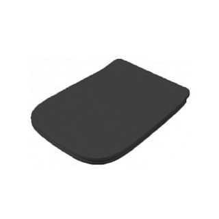 Крышка-сиденье ArtCeram A16 Slim ASA001 05 71 с микролифтом, черный матовый