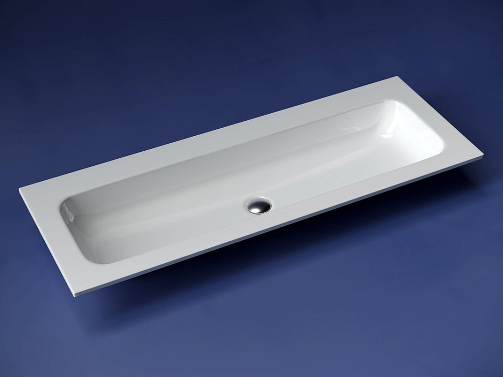 Мебельная раковина Ceramicanova Grace прямоугольная без отверстия под смеситель 121 см CN7016wx