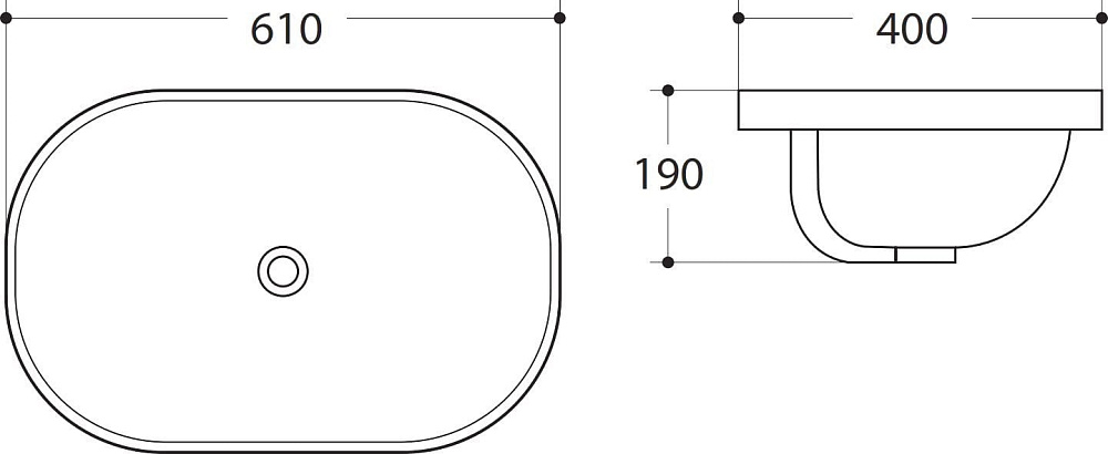 Раковина Art&Max AM-5006-C белая