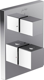 Термостатический смеситель встраиваемый Jacob Delafon Modulo E75391-CP для ванны с душем