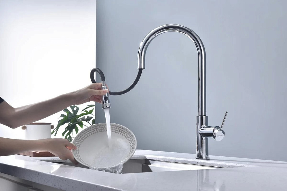 Смеситель для кухни Paulmark Galant Ga213077-CR хром