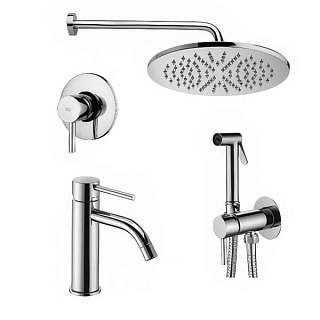 Комплект для ванной Paffoni Light KITZLIG011CR071 С ВНУТРЕННЕЙ ЧАСТЬЮ, хром