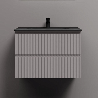 Тумба с раковиной Sancos Snob R 70 doha soft, раковина CN7007MB