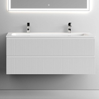 Тумба с раковиной Sancos Snob T 120 см, bianco, раковина CN7016