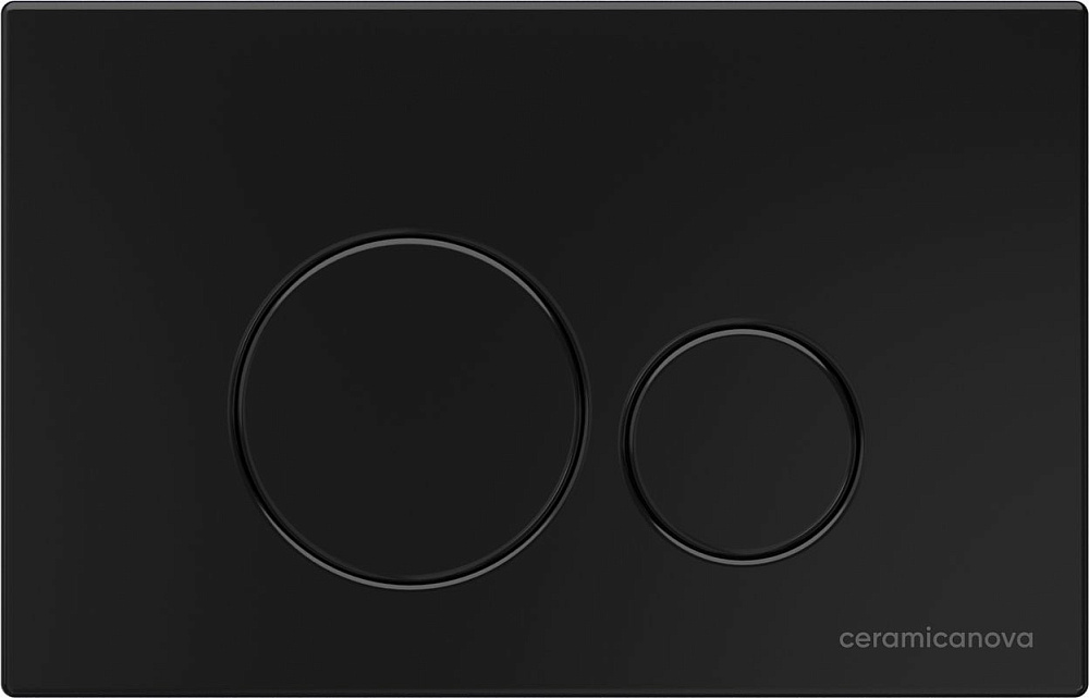 Система инсталляции для унитазов Ceramicanova Envision Round CN1001B, кнопка черная матовая