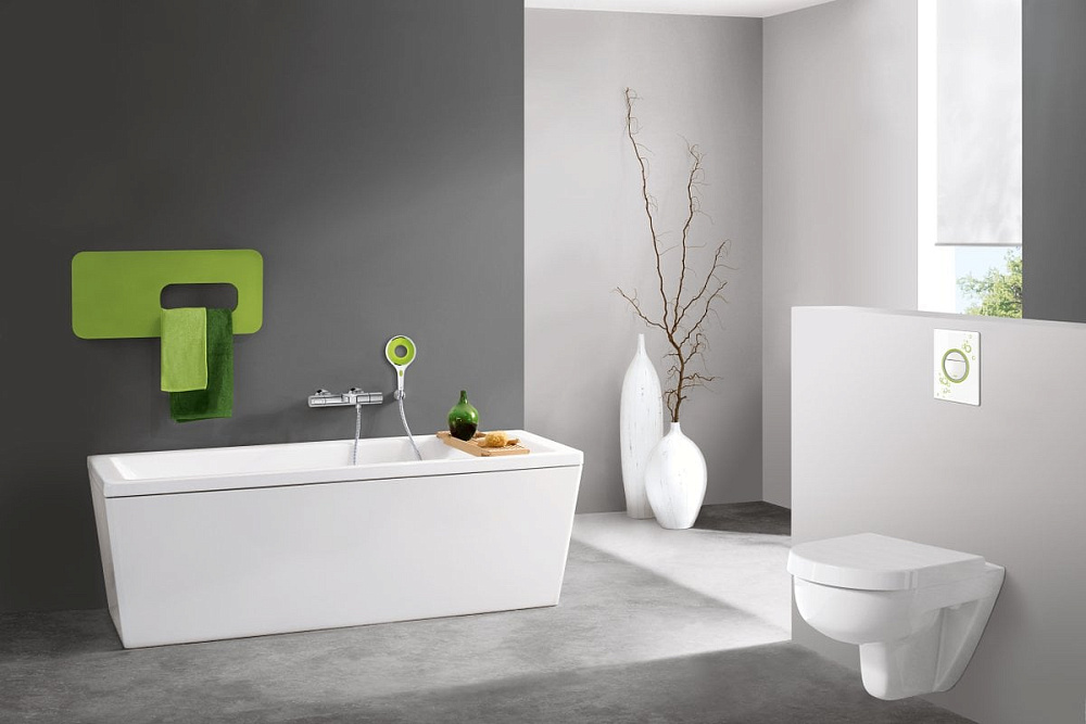 Кнопка смыва Grohe Nova Cosmopolitan 38847LI0, белая с черным