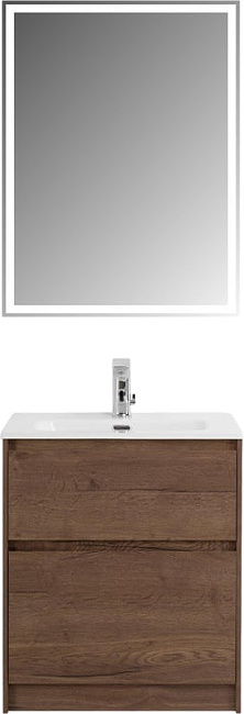 Тумба под раковину без столешницы BelBagno Kraft 80 напольная, rovere tabacco