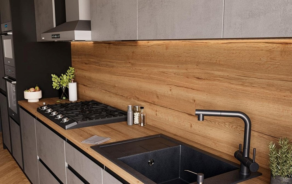 Мойка кухонная Emar Quartz EMQ-1780.Q, морион
