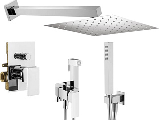 Комплект для ванной Plumberia Selection Tag KITZTG15CR С ВНУТРЕННЕЙ ЧАСТЬЮ, хром