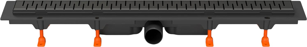 Душевой трап (лоток) MCH Chudej Medium CH1050/50MC 105 см, матовый черный