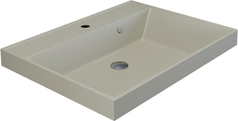 Мебельная раковина Uperwood Classic Quartz 291030014 60 см, матовая бежевая, лен
