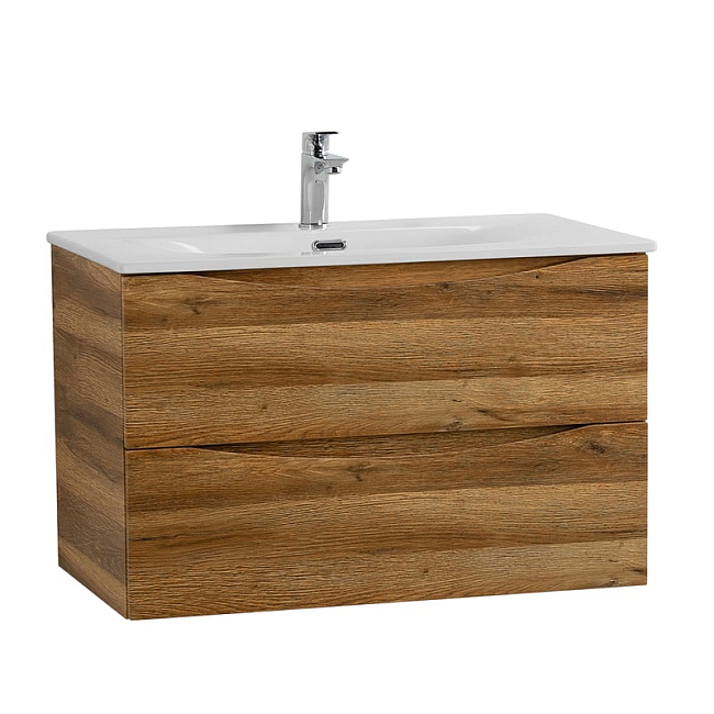 Тумба под раковину без столешницы BelBagno Marino-cer-n 80 подвесная, rovere rustico