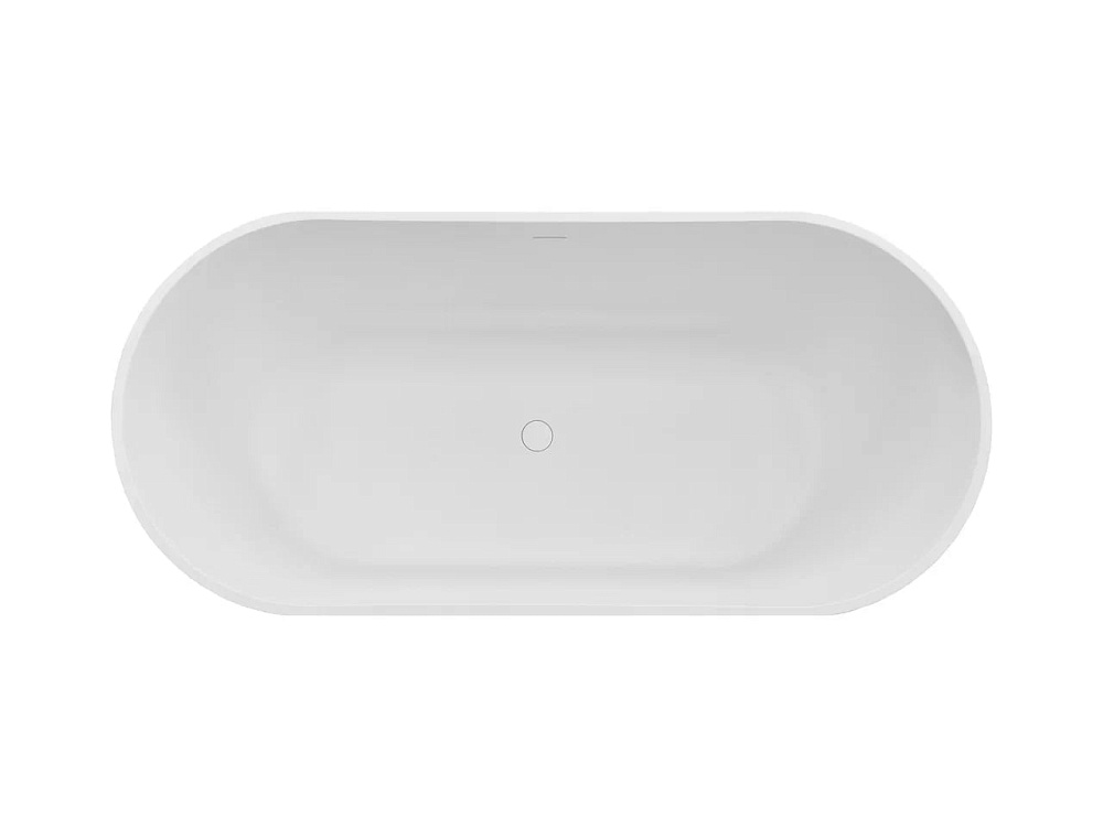 Ванна из искусственного камня Fontana Грейс 168,5x75,8 см, белая